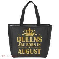 Limited Edition Queens Are Born In August Gold Print Tote Bag thumb 0