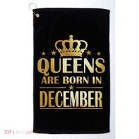 Limited Edition Queens Are Born In December Golf Towel thumb 0