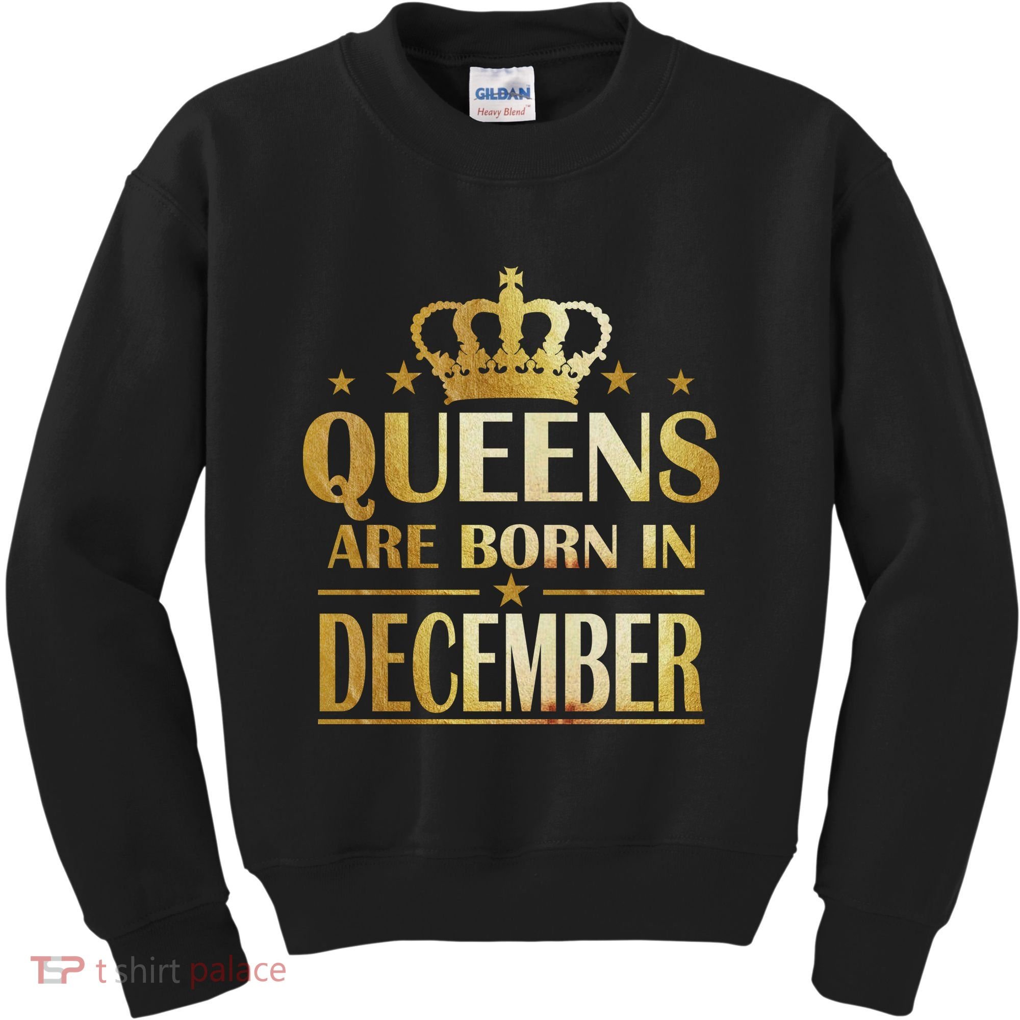Limited Edition Queens Are Born In December Kids Sweatshirt