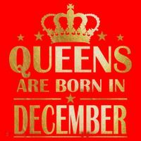 Limited Edition Queens Are Born In December Santa Hat thumb 1