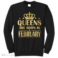 Limited Edition Queens Are Born In February Gold Print Sweatshirt thumb 0