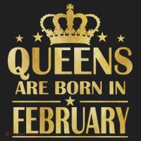 Limited Edition Queens Are Born In February Gold Print Tumbler thumb 3