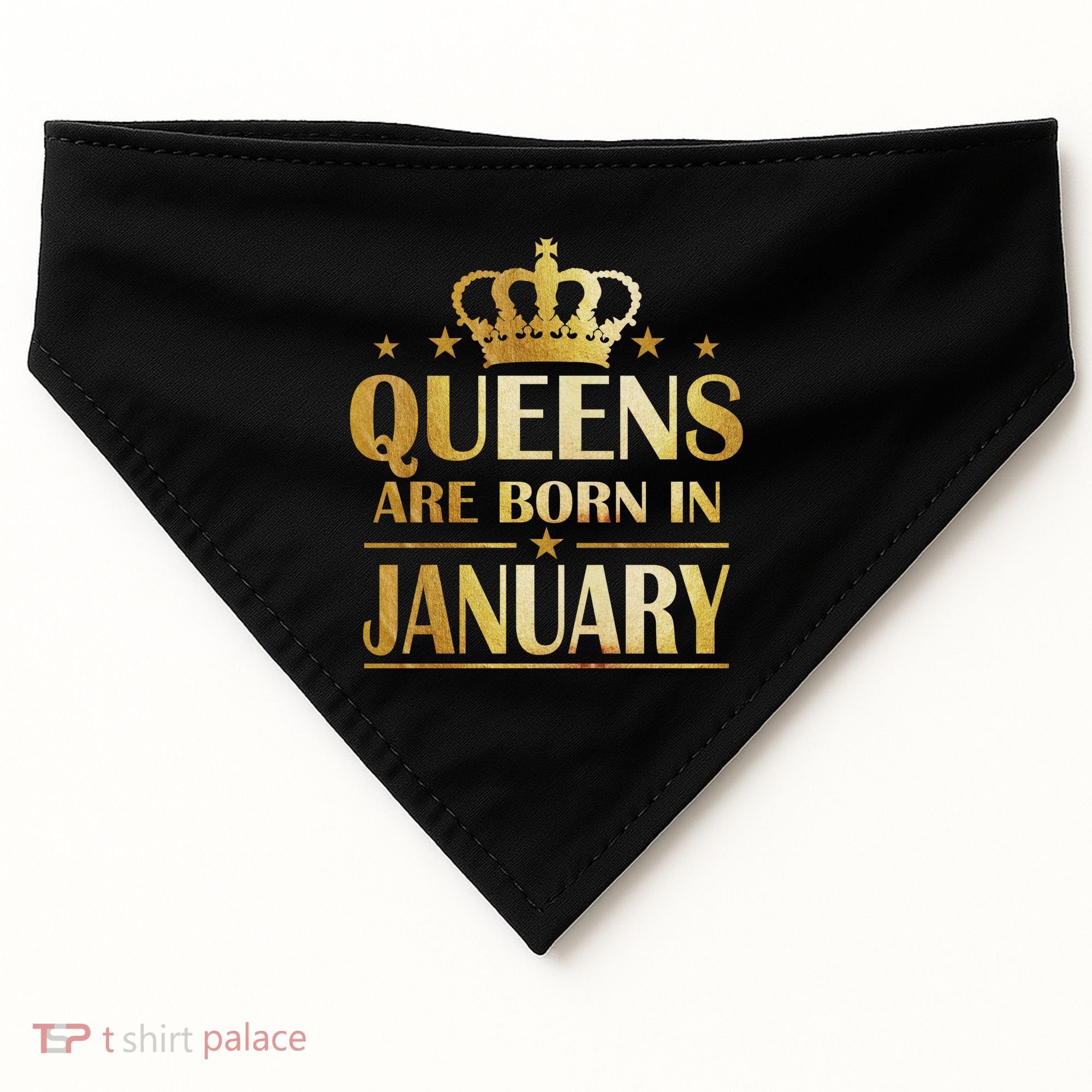 Limited Edition Queens Are Born In January USA-Made Doggie Bandana