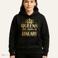 Limited Edition Queens Are Born In January Hoodie thumb 5