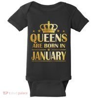 Limited Edition Queens Are Born In January Baby Bodysuit thumb 0