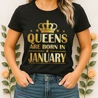 Limited Edition Queens Are Born In January Women's T-Shirt thumb 2
