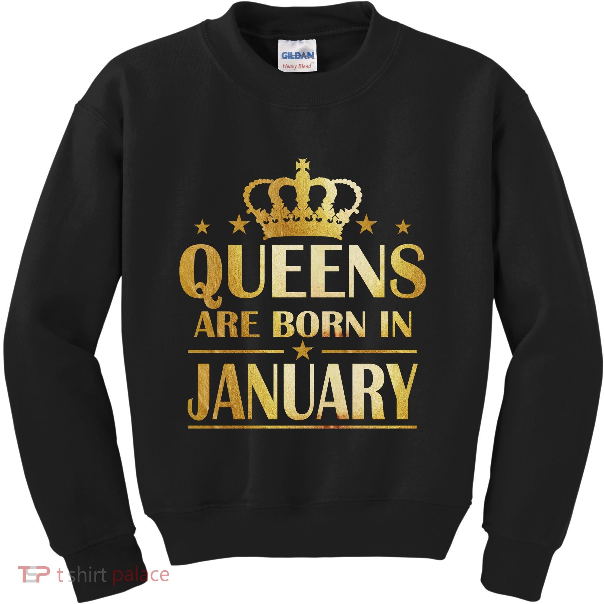 Limited Edition Queens Are Born In January Kids Sweatshirt