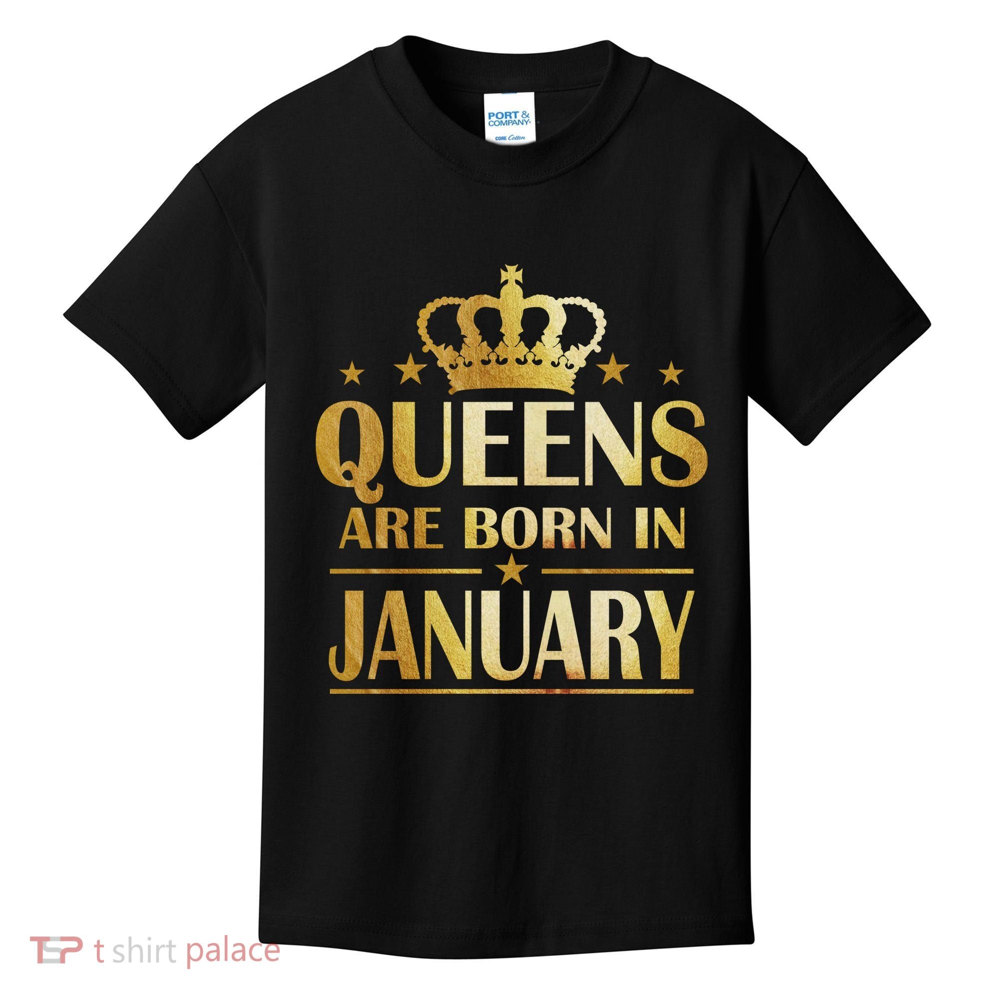 Limited Edition Queens Are Born In January Kids T-Shirt