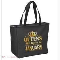 Limited Edition Queens Are Born In January Tote Bag thumb 2