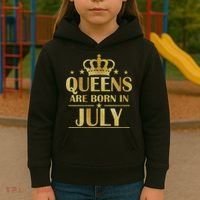 Limited Edition Queens Are Born In July Kids Hoodie thumb 3