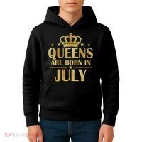 Limited Edition Queens Are Born In July Kids Hoodie thumb 4