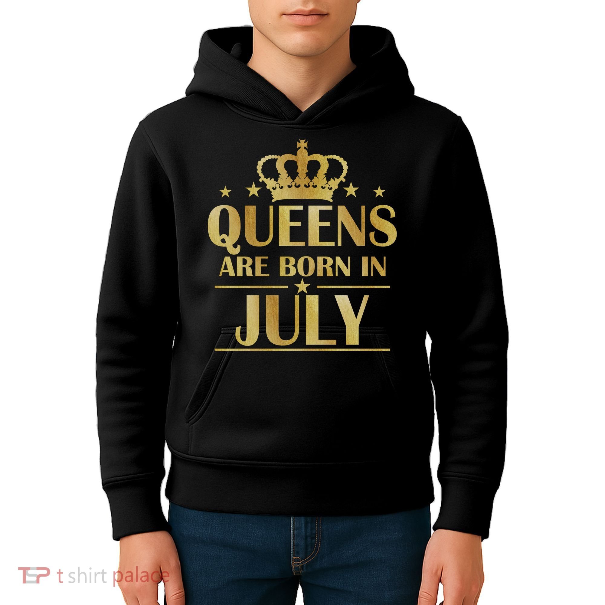 Limited Edition Queens Are Born In July Kids Hoodie