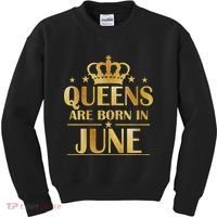 Limited Edition Queens Are Born In June Kids Sweatshirt thumb 0