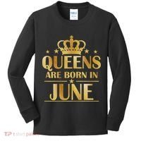 Limited Edition Queens Are Born In June Kids Long Sleeve Shirt thumb 0