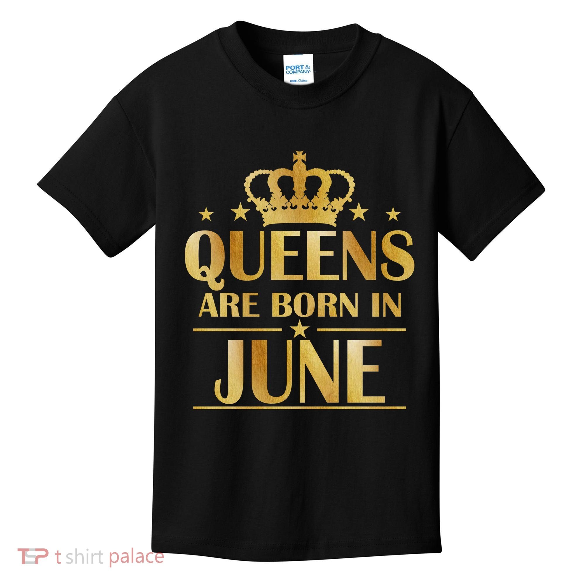 Limited Edition Queens Are Born In June Kids T-Shirt