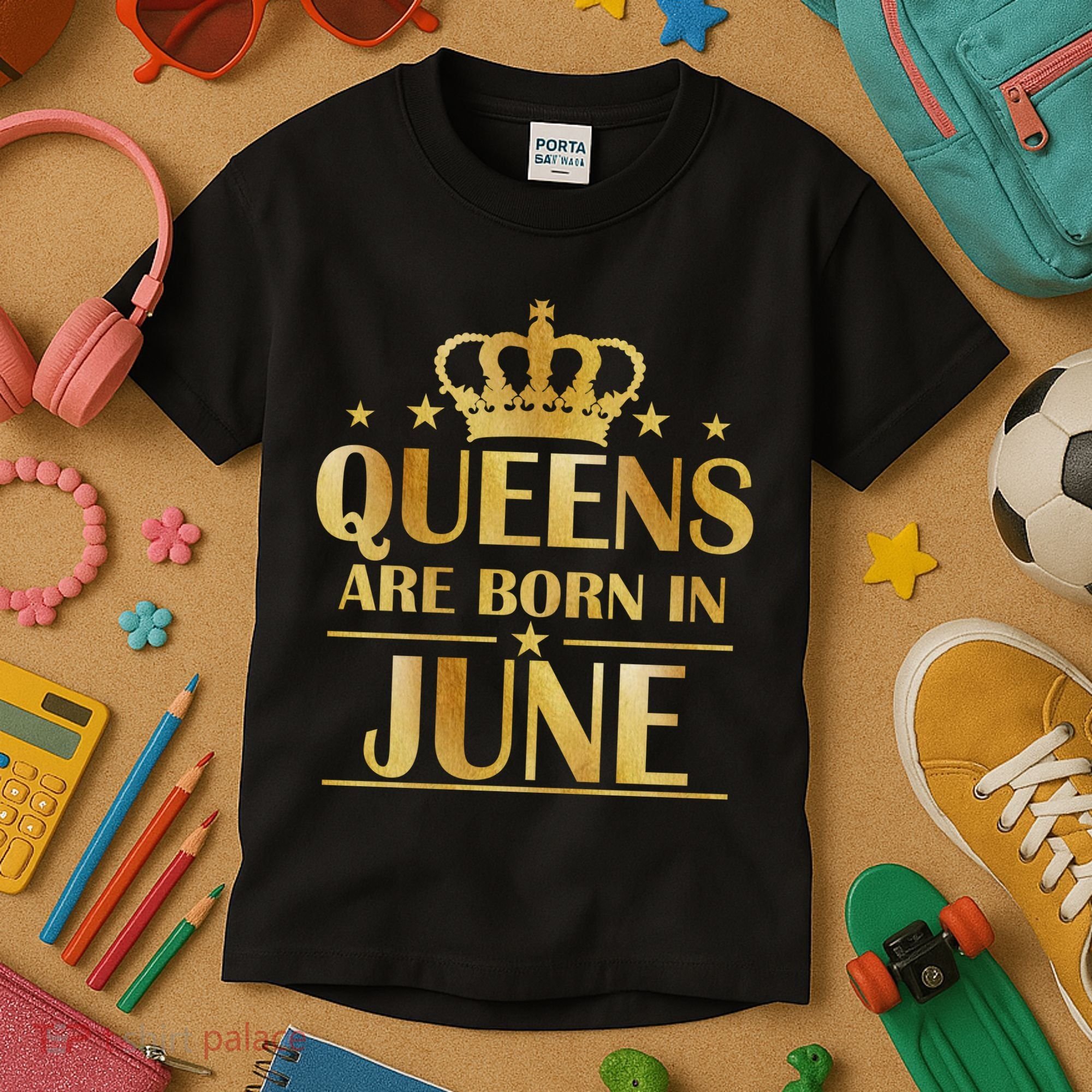 Limited Edition Queens Are Born In June Kids T-Shirt