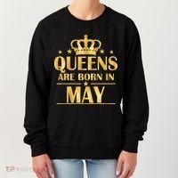 Limited Edition Queens Are Born In May Gold Print Women's Sweatshirt thumb 0