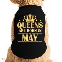 Limited Edition Queens Are Born In May Gold Print Doggie Tank thumb 0