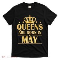 Limited Edition Queens Are Born In May Gold Print T-Shirt thumb 0