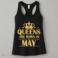 Limited Edition Queens Are Born In May Gold Print Women's Tank Top thumb 3
