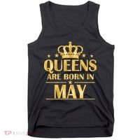 Limited Edition Queens Are Born In May Gold Print Tank Top thumb 0