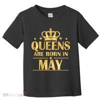 Limited Edition Queens Are Born In May Gold Print Toddler T-Shirt thumb 0