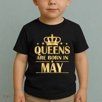 Limited Edition Queens Are Born In May Gold Print Toddler T-Shirt thumb 2