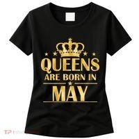 Limited Edition Queens Are Born In May Gold Print Women's T-Shirt thumb 0