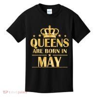 Limited Edition Queens Are Born In May Gold Print Kids T-Shirt thumb 0