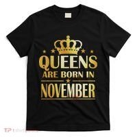 Limited Edition Queens Are Born In November Print T-Shirt thumb 0
