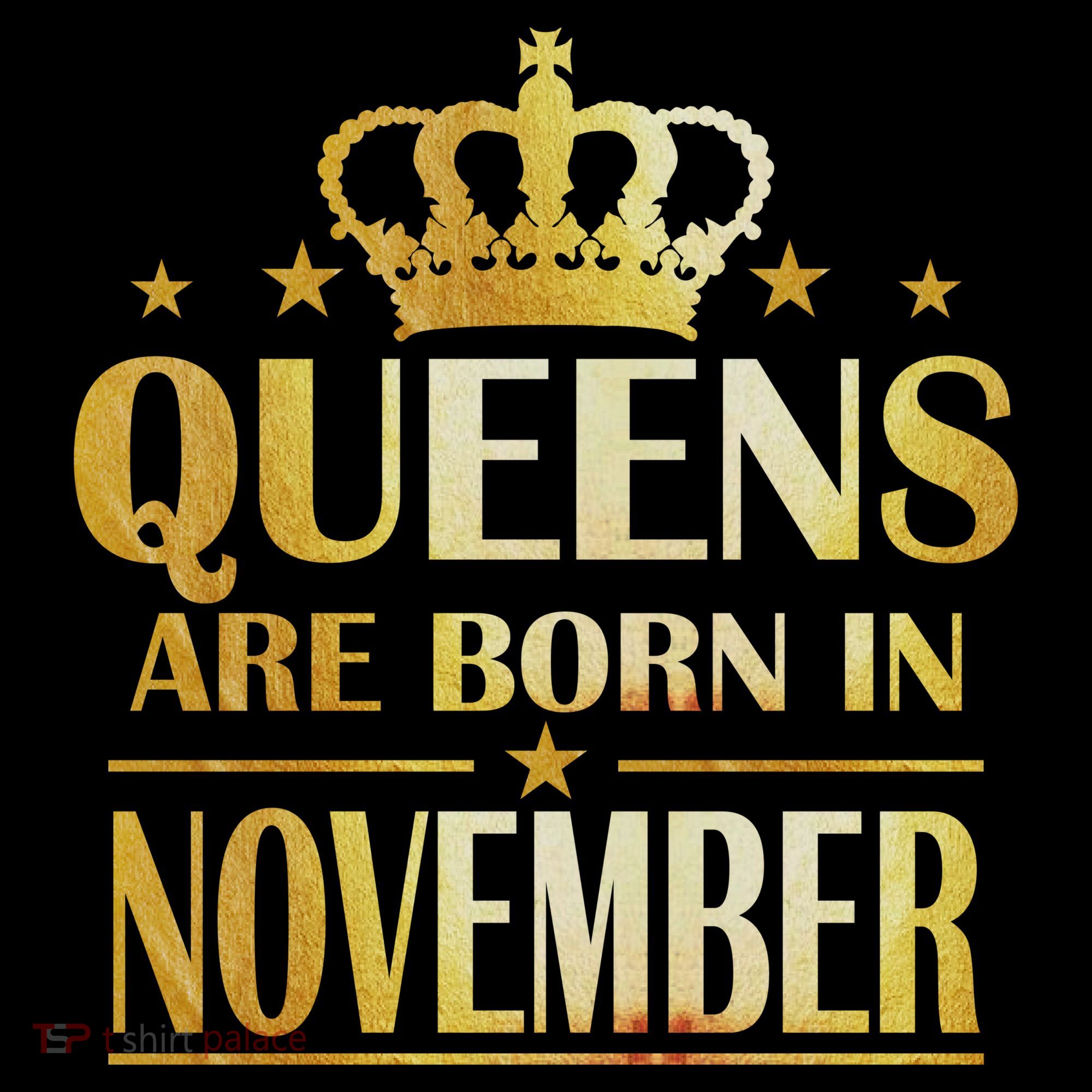 Limited Edition Queens Are Born In November Print Women's Hoodie