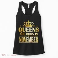 Limited Edition Queens Are Born In November Print Women's Tank Top thumb 0