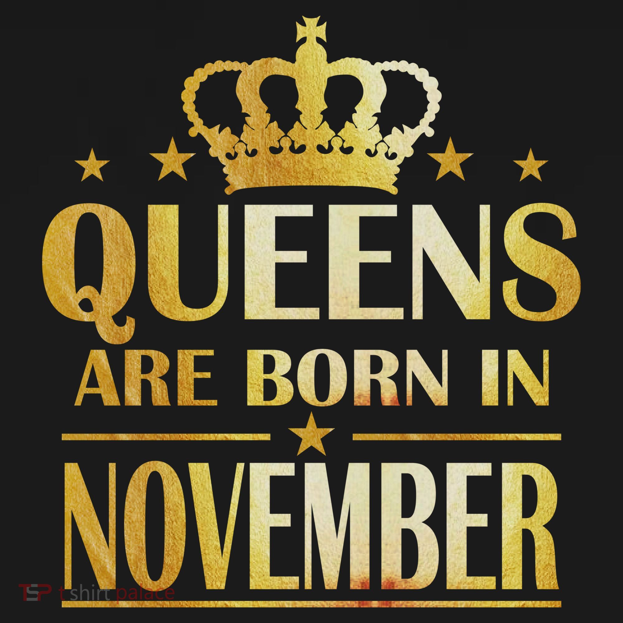 Limited Edition Queens Are Born In November Print Women's Tank Top