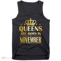 Limited Edition Queens Are Born In November Print Tank Top thumb 0