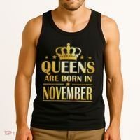 Limited Edition Queens Are Born In November Print Tank Top thumb 3