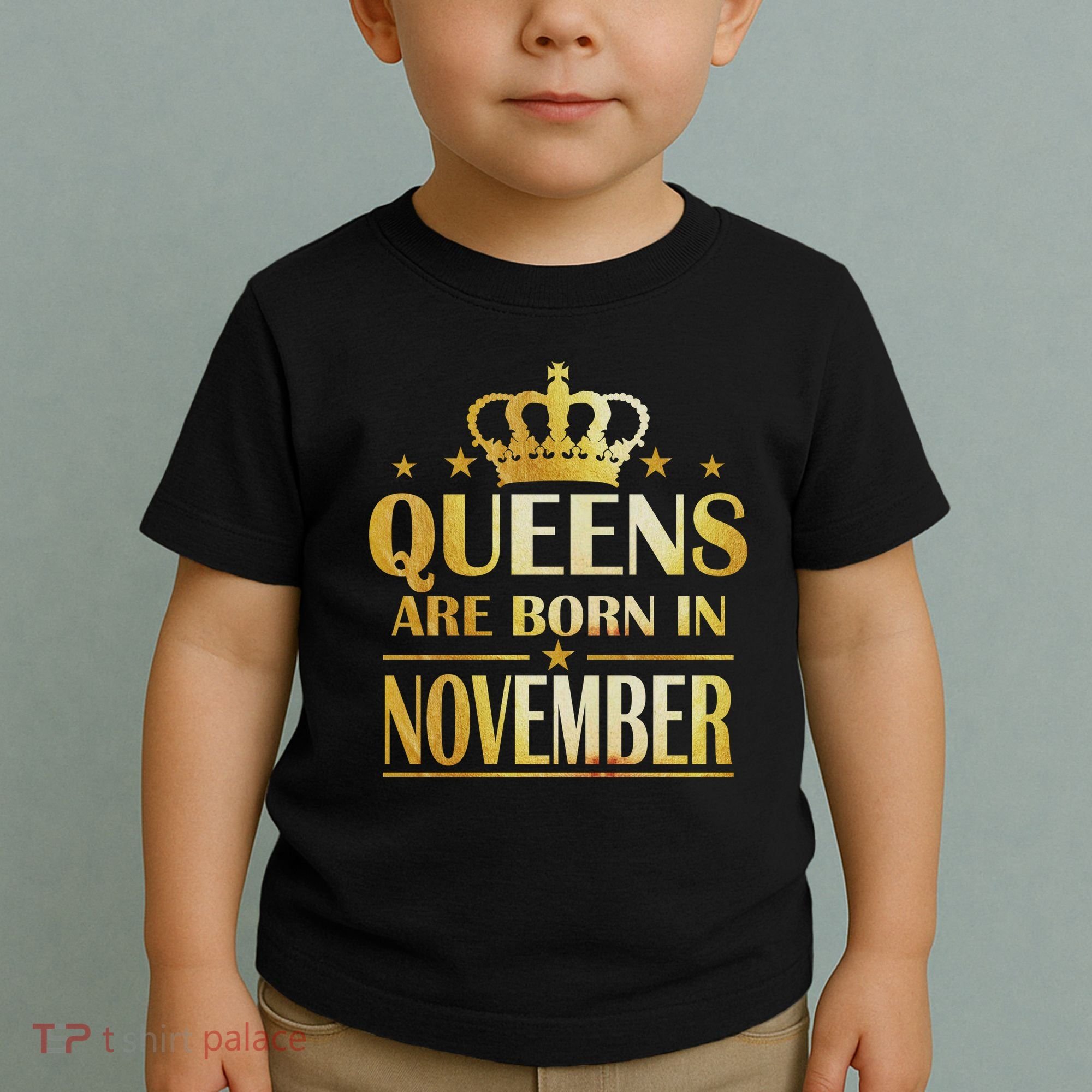 Limited Edition Queens Are Born In November Print Toddler T-Shirt