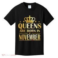 Limited Edition Queens Are Born In November Print Kids T-Shirt thumb 0