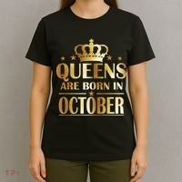 Limited Edition Queens Are Born In October T-Shirt thumb 4