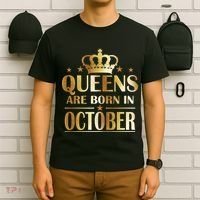 Limited Edition Queens Are Born In October T-Shirt thumb 6