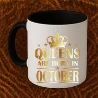 Limited Edition Queens Are Born In October Coffee Mug thumb 2