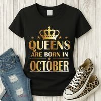 Limited Edition Queens Are Born In October Women's T-Shirt thumb 3