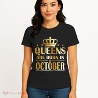 Limited Edition Queens Are Born In October Women's T-Shirt thumb 4