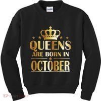 Limited Edition Queens Are Born In October Kids Sweatshirt thumb 0