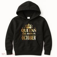Limited Edition Queens Are Born In October Kids Hoodie thumb 0