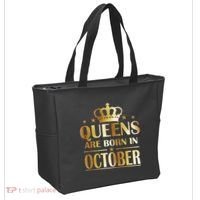 Limited Edition Queens Are Born In October Tote Bag thumb 2