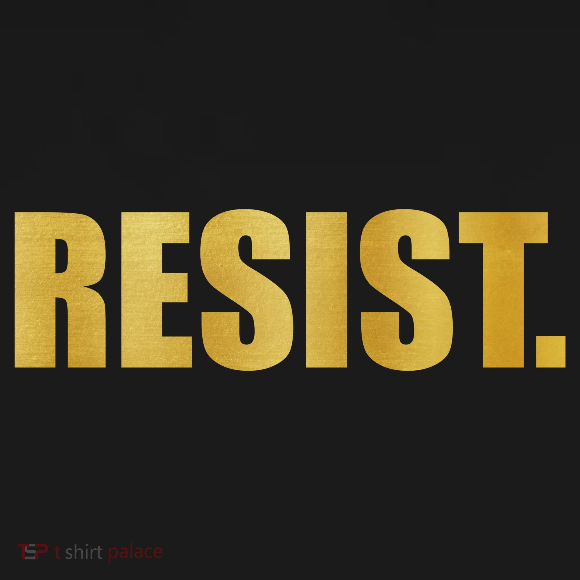 Limited Edition Resist Gold Print Doggie Tank