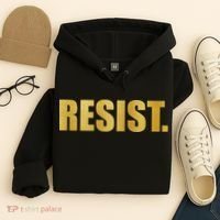 Limited Edition Resist Gold Print Hoodie thumb 4