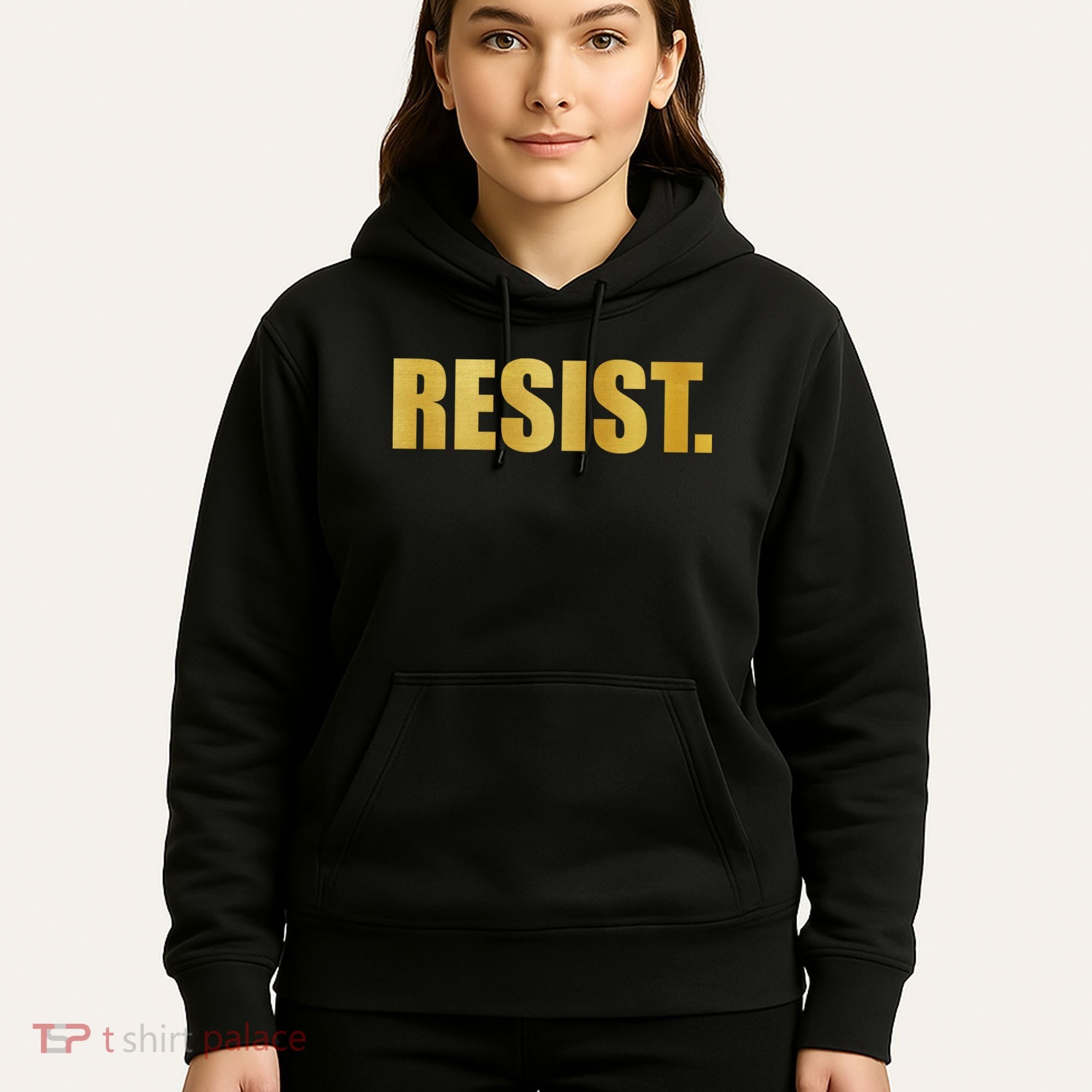 Limited Edition Resist Gold Print Hoodie