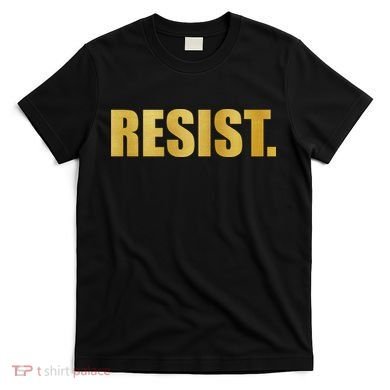 Limited Edition Resist Gold Print T-Shirt