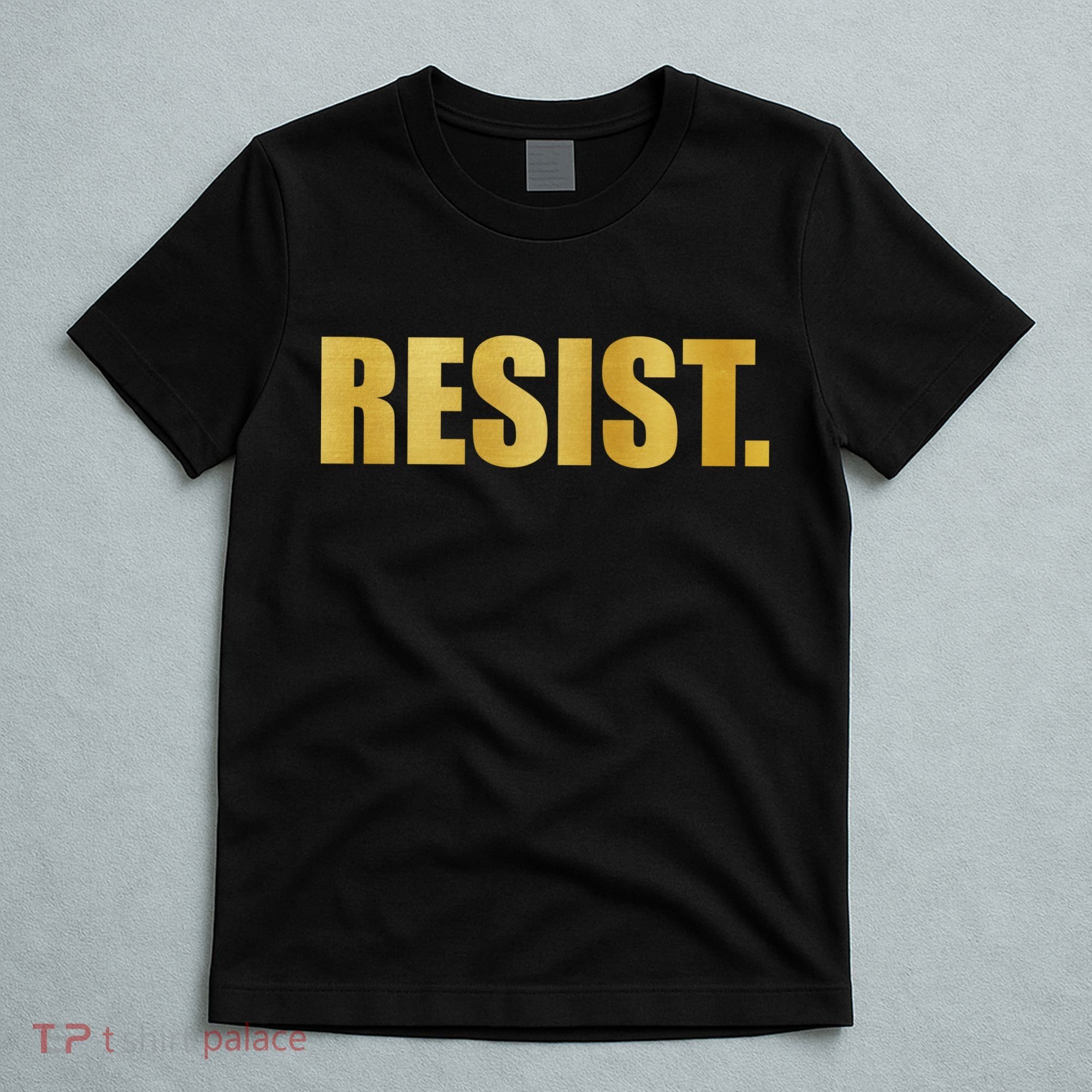 Limited Edition Resist Gold Print T-Shirt
